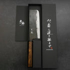 Nakiri Blue steel #2 Kurouchi Sumi Urushi Handle 165mm-[Musashi]-[Couteaux de cuisine japonais]