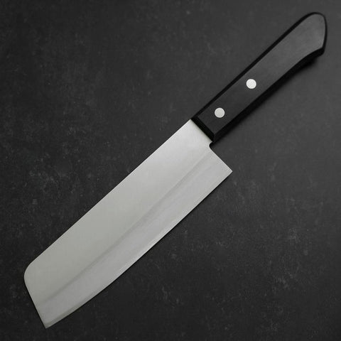 Nakiri Blue steel #2 Poli Revêtement Inox Manche Occidental 160mm-[Musashi]-[Couteaux de cuisine japonais]