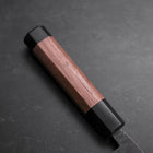 Nakiri Blue steel #2 Revêtement Inox Kurouchi Manche en Noyer 165mm-[Musashi]-[Couteaux de cuisine japonais]