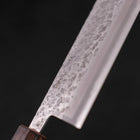 Nakiri Chromax Mirror Tsuchime Sumi Urushi Handle 165mm-[Musashi]-[Couteaux de cuisine japonais]