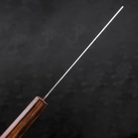 Nakiri Chromax Mirror Tsuchime Sumi Urushi Handle 165mm-[Musashi]-[Couteaux de cuisine japonais]