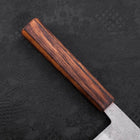 Nakiri Chromax Mirror Tsuchime Sumi Urushi Handle 165mm-[Musashi]-[Couteaux de cuisine japonais]