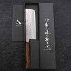 Nakiri Chromax Mirror Tsuchime Sumi Urushi Handle 165mm-[Musashi]-[Couteaux de cuisine japonais]