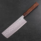 Nakiri Chromax Tsuchime Manche Sumi Urushi 165mm-[Musashi]-[Couteaux de cuisine japonais]
