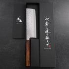 Nakiri Chromax Tsuchime Manche Sumi Urushi 165mm-[Musashi]-[Couteaux de cuisine japonais]