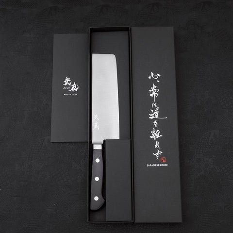 Nakiri HAP-40 Poli Manche Occidental Noir 165mm-[Musashi]-[Couteaux de cuisine japonais]
