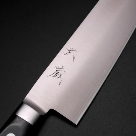 Nakiri Molybdenum Poli Manche Occidental Noir 160mm-[Musashi]-[Couteaux de cuisine japonais]