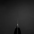 Nakiri Molybdenum Poli Manche Occidental Noir 160mm-[Musashi]-[Couteaux de cuisine japonais]