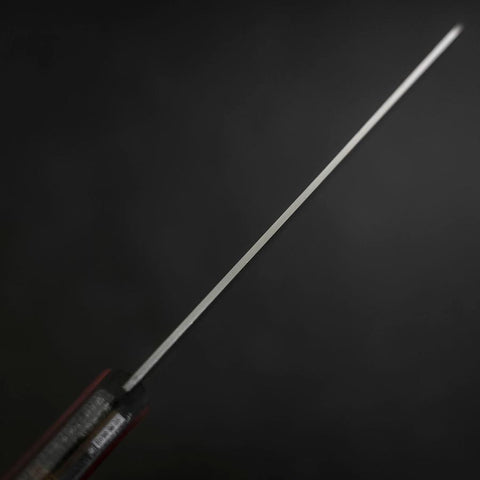 Nakiri Revêtement Inox Blue Super Poli Manche Occidental Rouge et Noir 160mm-[Musashi]-[Couteaux de cuisine japonais]