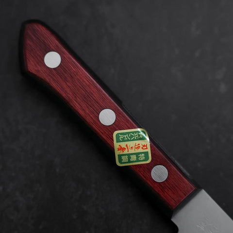 Nakiri Revêtement Inox Blue Super Poli Manche Occidental Rouge et Noir 160mm-[Musashi]-[Couteaux de cuisine japonais]