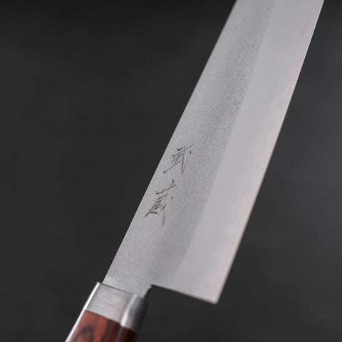 Nakiri Revêtement Inox Blue Super Suname Manche en Noyer 165mm-[Musashi]-[Couteaux de cuisine japonais]