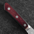 Nakiri Revêtement inox Blue Super Poli Manche Occidental Noir et Rouge 160mm-[Musashi]-[Couteaux de cuisine japonais]