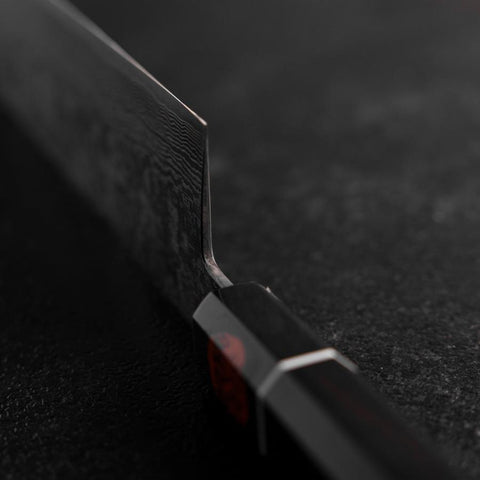 Nakiri SG-2 Damas Noir Manche en Buffle et Ébène 165mm avec Boîte en Bois-[Musashi]-[Couteaux de cuisine japonais]