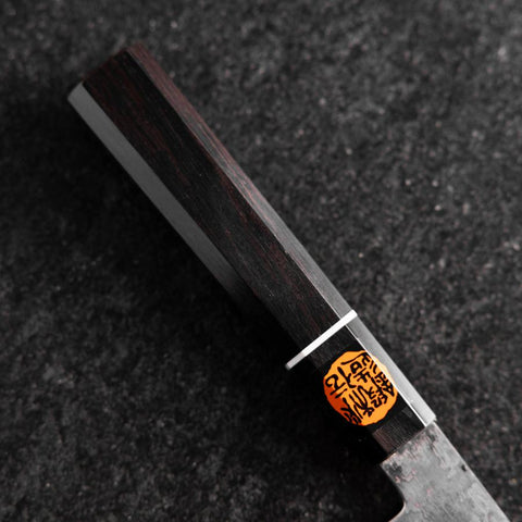 Nakiri SG-2 Damas Noir Manche en Buffle et Ébène 165mm avec Boîte en Bois-[Musashi]-[Couteaux de cuisine japonais]