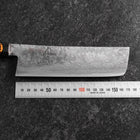 Nakiri SG-2 Damas Noir Manche en Buffle et Ébène 165mm avec Boîte en Bois-[Musashi]-[Couteaux de cuisine japonais]