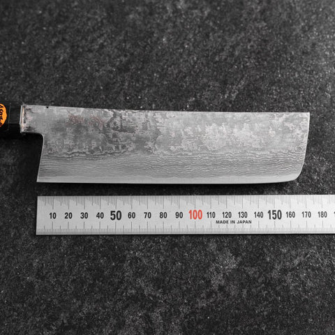 Nakiri SG-2 Damas Noir Manche en Buffle et Ébène 165mm avec Boîte en Bois-[Musashi]-[Couteaux de cuisine japonais]