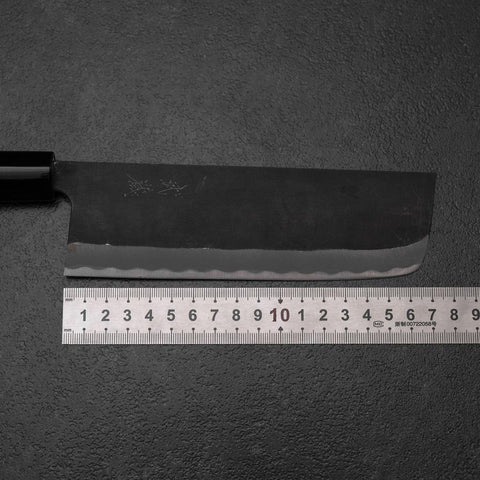 Nakiri SK Steel Kurouchi Kurigata Manche en Magnolia 170mm-[Musashi]-[Couteaux de cuisine japonais]