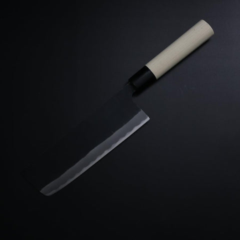 Nakiri SK Steel Kurouchi Manche en Magnolia 170mm-[Musashi]-[Couteaux de cuisine japonais]