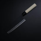 Nakiri SK Steel Kurouchi Manche en Magnolia 170mm-[Musashi]-[Couteaux de cuisine japonais]