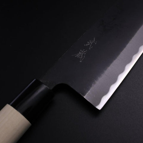Nakiri SK Steel Kurouchi Manche en Magnolia 170mm-[Musashi]-[Couteaux de cuisine japonais]