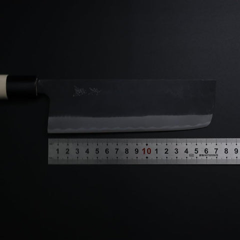 Nakiri SK Steel Kurouchi Manche en Magnolia 170mm-[Musashi]-[Couteaux de cuisine japonais]