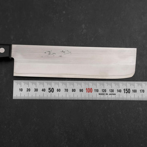 Nakiri SKD12 Polished Western Black Handle 165mm (6.5”)-[Musashi]-[Couteaux de cuisine japonais]