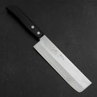 Nakiri SKD12 Polished Western Black Handle 165mm (6.5”)-[Musashi]-[Couteaux de cuisine japonais]