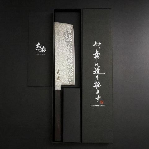 Nakiri SLD Damas Manche en Ébène 170mm-[Musashi]-[Couteaux de cuisine japonais]