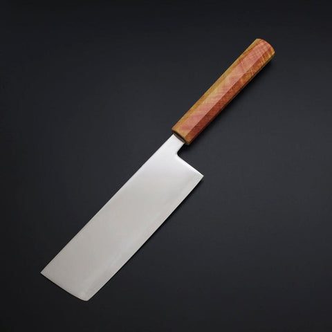 Nakiri SLD Miroir Manche Coucher de Soleil Orange 170mm-[Musashi]-[Couteaux de cuisine japonais]