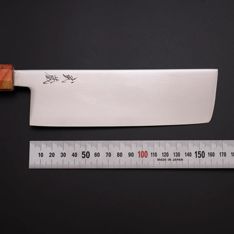 Nakiri SLD Miroir Manche Coucher de Soleil Orange 170mm-[Musashi]-[Couteaux de cuisine japonais]
