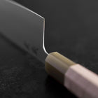Nakiri SLD Miroir Manche en Buffle et Érable Rose Clair 170mm-[Musashi]-[Couteaux de cuisine japonais]
