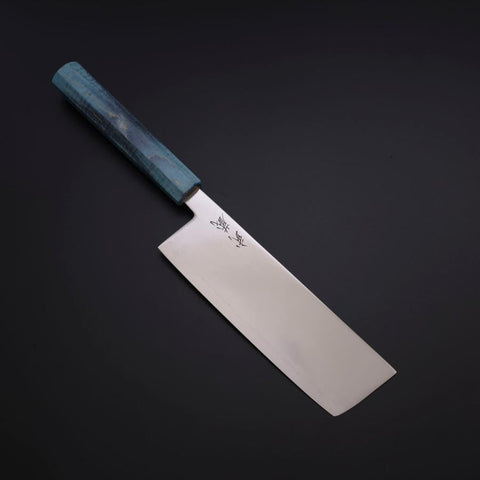 Nakiri SLD Mirror Coral Shore Handle 170mm-[Musashi]-[Japanese-Kitchen-Knives]