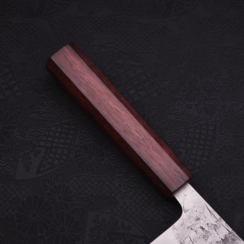 Nakiri SLD Nashiji Washi Manche Urushi Pourpre 165mm-[Musashi]-[Couteaux de cuisine japonais]