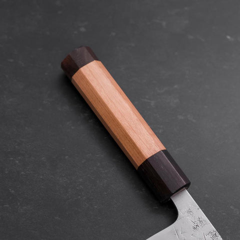 Nakiri SLD Nashiji Washi Manche en Bois de Rose et Cerisier 165mm-[Musashi]-[Couteaux de cuisine japonais]