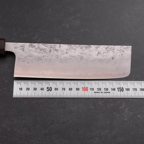 Nakiri SLD Nashiji Washi Manche en Bois de Rose et Cerisier 165mm-[Musashi]-[Couteaux de cuisine japonais]