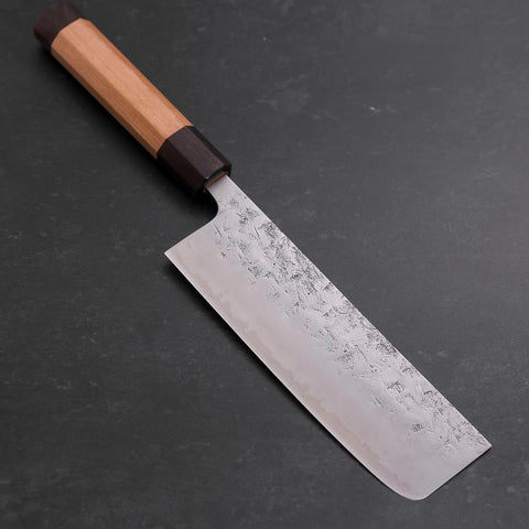 Nakiri SLD Nashiji Washi Manche en Bois de Rose et Cerisier 165mm-[Musashi]-[Couteaux de cuisine japonais]