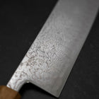 Nakiri SLD Nickel en Vagues Damas Manche Yaki Urushi 165mm-[Musashi]-[Couteaux de cuisine japonais]