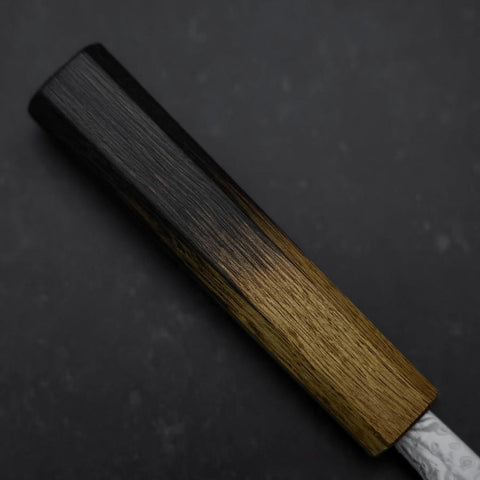 Nakiri SLD Nickel en Vagues Damas Manche Yaki Urushi 165mm-[Musashi]-[Couteaux de cuisine japonais]
