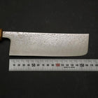 Nakiri SLD Nickel en Vagues Damas Manche Yaki Urushi 165mm-[Musashi]-[Couteaux de cuisine japonais]