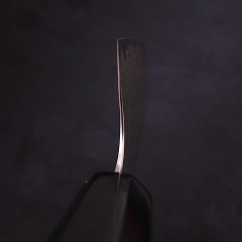 Nakiri Silver Steel #3 Damas Manche en Buffle et Ébène 165mm-[Musashi]-[Couteaux de cuisine japonais]