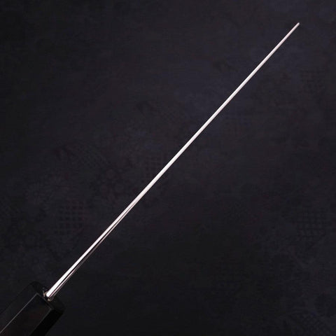 Nakiri Silver Steel #3 Damas Manche en Buffle et Ébène 165mm-[Musashi]-[Couteaux de cuisine japonais]