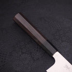 Nakiri Silver Steel #3 Damas Manche en Buffle et Ébène 165mm-[Musashi]-[Couteaux de cuisine japonais]