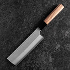 Nakiri Silver Steel #3 Kasumi Manche en Buffle et Noyer 165mm-[Musashi]-[Couteaux de cuisine japonais]