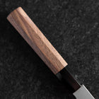 Nakiri Silver Steel #3 Kasumi Manche en Buffle et Noyer 165mm-[Musashi]-[Couteaux de cuisine japonais]