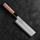 Nakiri Silver Steel #3 Kasumi Manche en Buffle et Noyer 165mm-[Musashi]-[Couteaux de cuisine japonais]