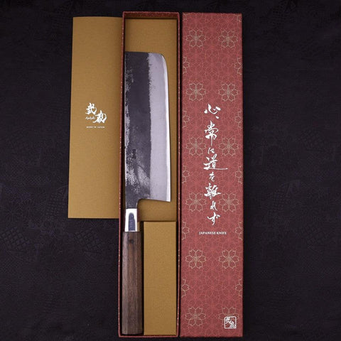 Nakiri Silver Steel #3 Manche en Noyer 165mm-[Musashi]-[Couteaux de cuisine japonais]