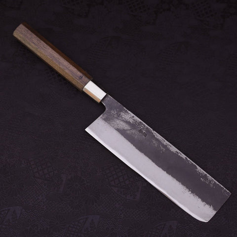 Nakiri Silver Steel #3 Manche en Noyer 165mm-[Musashi]-[Couteaux de cuisine japonais]