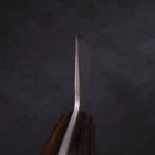 Nakiri Silver Steel #3 Nashiji Manche Occidental Marron 165mm-[Musashi]-[Couteaux de cuisine japonais]