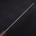 Nakiri Silver Steel #3 Nashiji Manche Occidental Marron 165mm-[Musashi]-[Couteaux de cuisine japonais]