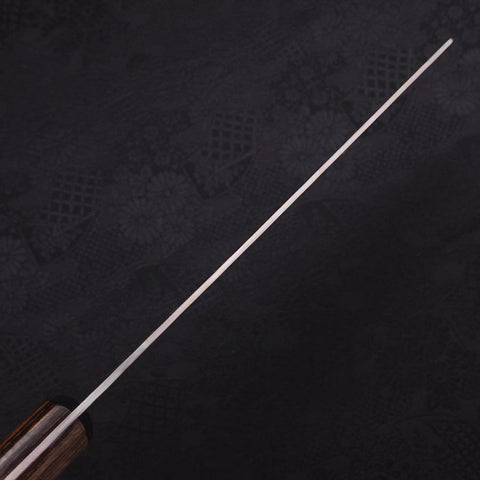 Nakiri Silver Steel #3 Nashiji Manche Occidental Marron 165mm-[Musashi]-[Couteaux de cuisine japonais]